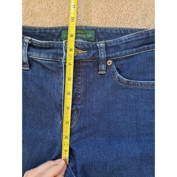 LRL Lauren Jeans Co Modern Straight Dark Blue Jeans Women's Size 4 - Picture 12 of 12